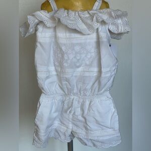 Ralph Lauren White eyelet sleeve romper/jumper 3 3T new with tags $115